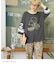 PEANUTS ( ピーナッツ )  32/-スラブ天竺 ライン入り 7分袖 プルオーバー Tシャツ