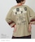 PEANUTS ( ピーナッツ )  32/-スラブ天竺 ライン入り 7分袖 プルオーバー Tシャツ