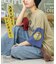 PEANUTS ( ピーナッツ )  32/-スラブ天竺 配色 ワイド Tシャツ