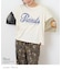PEANUTS ( ピーナッツ )  32/-スラブ天竺 配色 ワイド Tシャツ