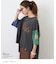 PEANUTS ( ピーナッツ )  32/-スラブ天竺 配色 ワイド Tシャツ