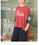 PEANUTS ( ピーナッツ )  32/-スラブ天竺 配色 ワイド Tシャツ