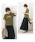21/-OE天竺 ロゴプリント ジャストサイズ Tシャツ