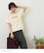 21/-OE天竺 ロゴプリント ジャストサイズ Tシャツ