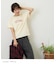 21/-OE天竺 ロゴプリント ジャストサイズ Tシャツ