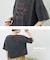 パウダー加工 ロゴプリント ワイド Tシャツ