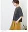 パウダー加工 ロゴプリント ワイド Tシャツ