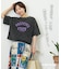 パウダー加工手書き風ロゴワイドTシャツ