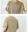 パウダー加工手書き風ロゴワイドTシャツ