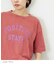 パウダー加工手書き風ロゴワイドTシャツ
