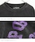 パウダー加工手書き風ロゴワイドTシャツ