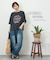 WEB限定 グラフィック プリント ワイド Tシャツ