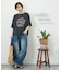 WEB限定 グラフィック プリント ワイド Tシャツ