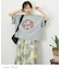 WEB限定 グラフィック プリント ワイド Tシャツ