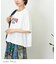 WEB限定 シアー 天竺 ロゴプリント ワイド Tシャツ