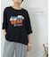 オールドスポーツライク グラフィックロゴ ワイド Tシャツ