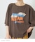 オールドスポーツライク グラフィックロゴ ワイド Tシャツ