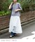 花柄 レース ギャザースカート