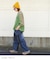 8オンス デニム サス付き ワークパンツ