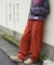 コーデュロイ らくゆるっと パンツ