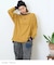 先染め ボーダー ロゴプリント ビッグTシャツ