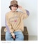 カットソー × ツイル ケミカルウォッシュ ハーフジップ プルオーバー