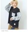 カットソー × ツイル ケミカルウォッシュ 袖ドロスト プルオーバー