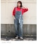 リメイク風 デニム サロペット パンツ