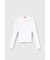 レディース ロングTシャツ モックネック リブ トップス