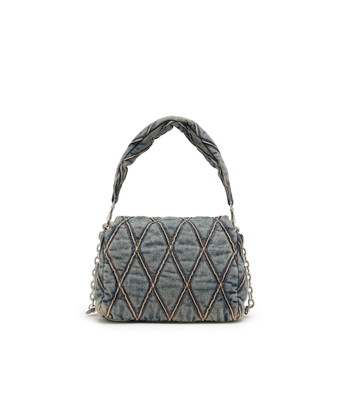 レディース デニム キルティング ショルダーバッグM｜ディーゼルの通販