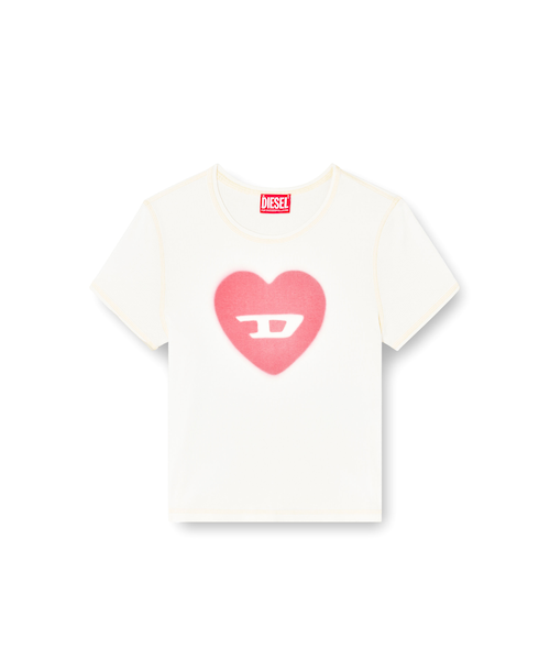 【新品未使用】DIESEL T-Ele ロゴTシャツ ハート XS セール 5%OFF】ディーゼル DIESEL DIESEL Tシャツ TーELE A12836