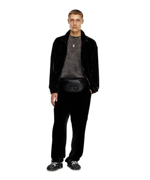 DIESEL HOLI-D BELT BAG M ブラック Women's Holi-D Belt Bag M in PU and neoprene | Black | Diesel