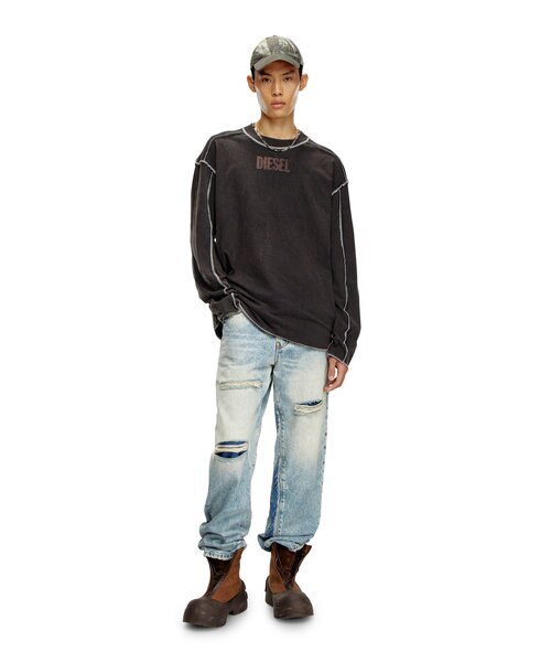 DIESEL アートプリント 長袖シャツ メンズ Tシャツ 長袖 プリント｜ディーゼルの通販｜&mall