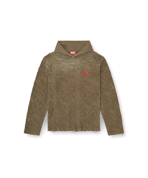 メンズ フーディーTシャツ T-CRANE-LS-HOOD|ディーゼルの通販 メンズ フーディーTシャツ T-CRANE-LS-HOOD|ディーゼルの通販