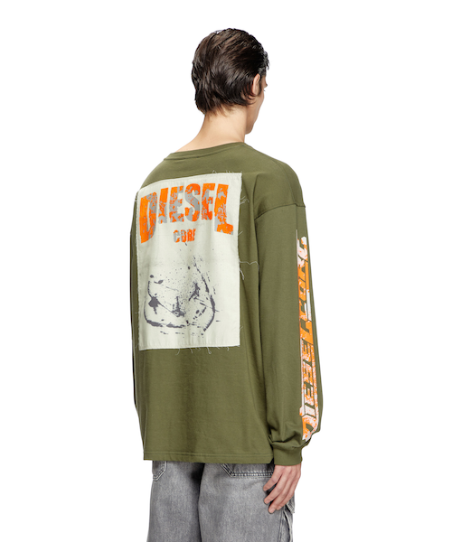 メンズ 長袖Tシャツ T-BOXT-LS-SLITS-R5｜ディーゼルの通販｜&mall