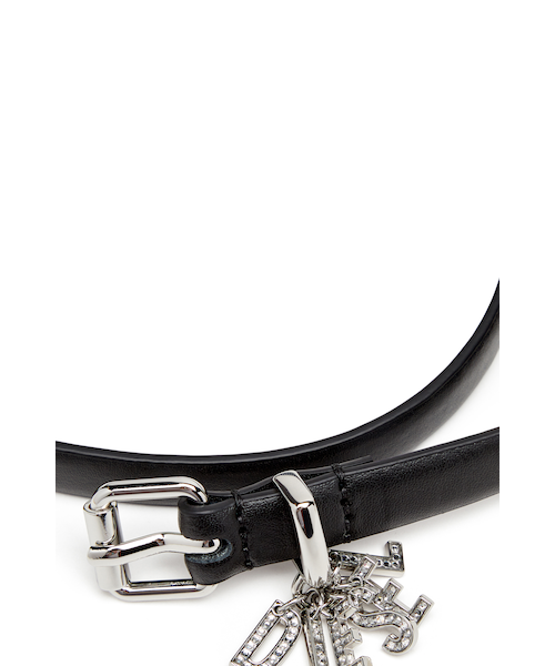ウィメンズ レザーベルト DIESEL LOGO B-CHARM-LOOP｜ディーゼル