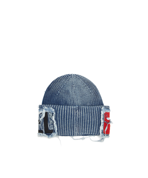 DIESEL フリンジ付きニット帽 リブニットキャップ「K-FROK」 DIESEL