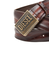 メンズ レザーベルト DIESEL LOGO B-METAL BISCOTTO