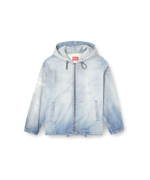 digne スポーティブルゾン D-WYNNY JOGG Hooded JoggJeans jacket｜ブルー｜メンズ｜DIESEL