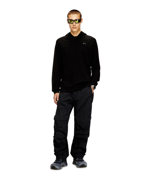 メンズ フード付き長袖Tシャツ T-BILL-LS-HOOD-MET｜ディーゼルの通販