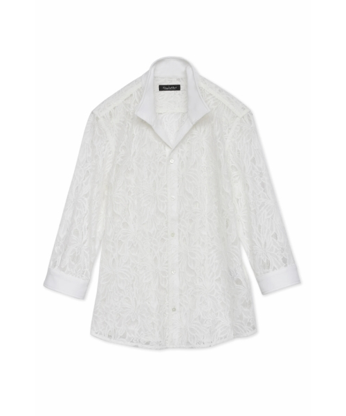 TORNADO MART∴エキゾチックリーフラッセルレース7分袖シャツ