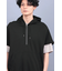 R by TORNADO MART∴変形ドルマンハーフZIPフィーディー
