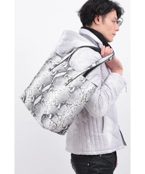 TORNADO MART∴パイソンプリントレザートートバッグ｜トルネードマート