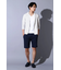 HIGH STREET∴スラブボーダー天竺7分袖カットJK