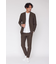 HIGH STREET∴4WAYバーク柄ノーカラージャケット