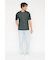 HIGH STREET∴ROUGHプリント鹿の子クルーネック半袖Ｔシャツ