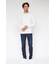 HIGH STREET∴へリンボンコンビクルーネックニット