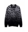HIGH STREET∴グラデーション千鳥柄モールクルーネックニット