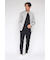 HIGH STREET∴フクレチェックスタンドZIPニット