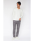 HIGH STREET∴ブロックチェック長袖Vネックカットソー